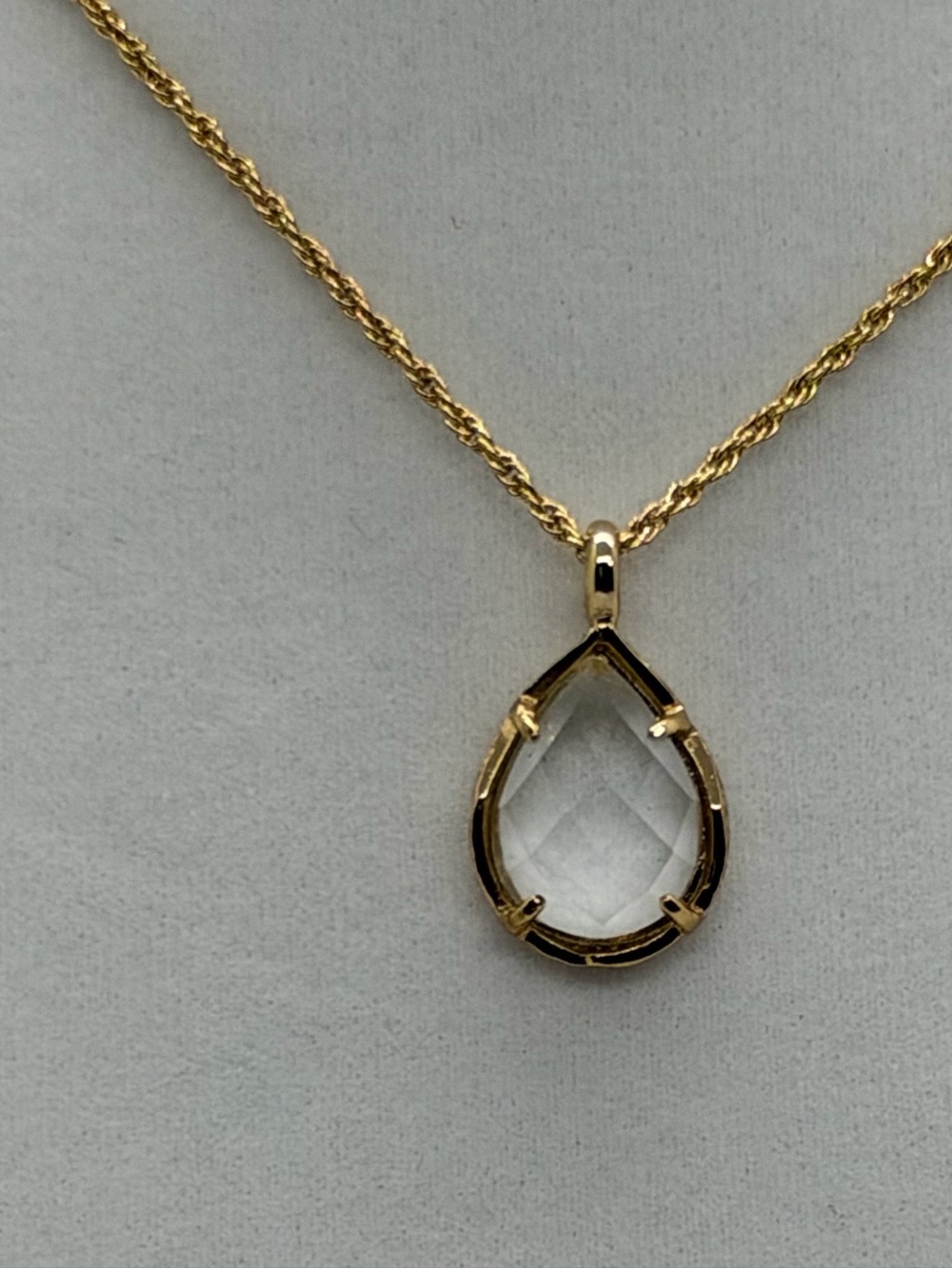 Kendra Scott Clear Quartz Kiri necklace